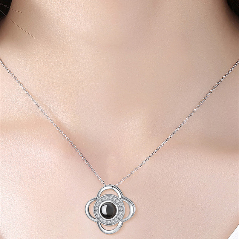 Hot Valentine's Day Gifts Metal Rose Jewelry Gift Box Necklace For Wedding Girlfriend Necklace Gifts - Fashionner