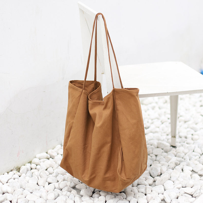 Women Handbags High Capacity Shoulder Bags For Shopping Canvas Totes - Fashionner