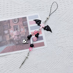 Flame Love Tassel Phone Chain Pendant