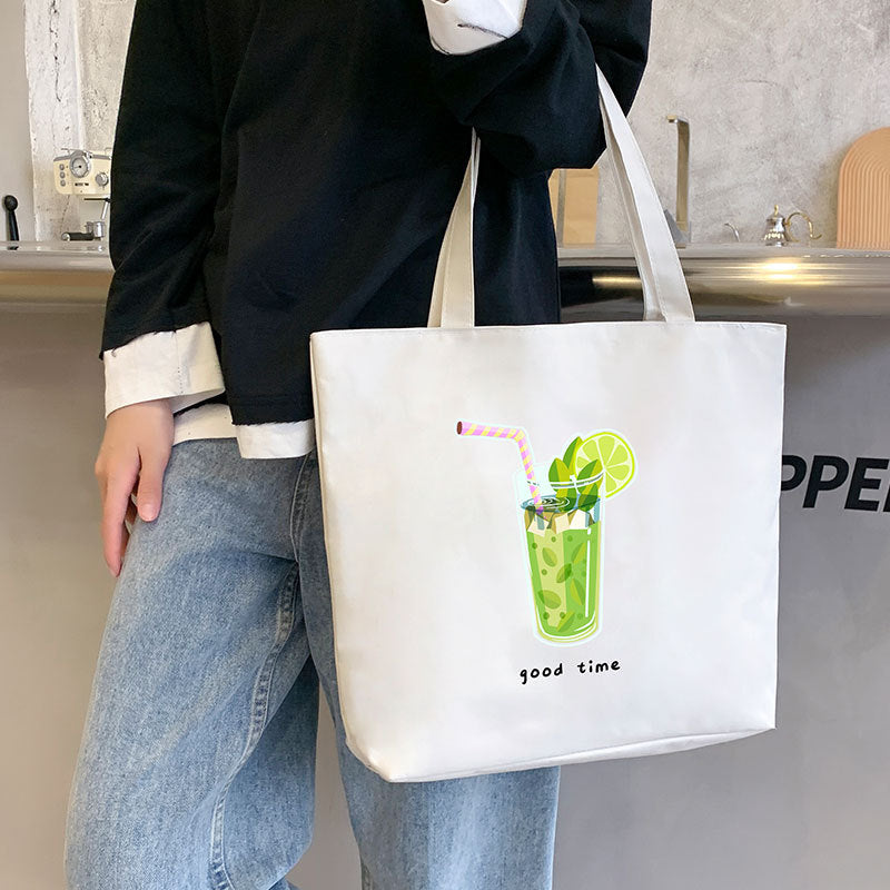 Women's Canvas Bag New Shoulder Handbag Student Tote One Piece - Fashionner