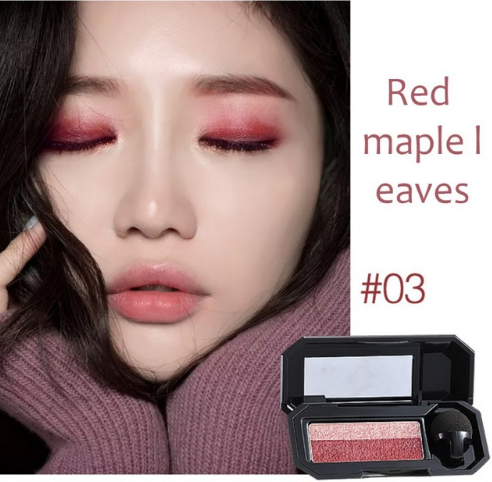 UBUB Brand Double Color Convenient Eyeshadow Makeup Palette Waterproof Pigment Shimmer Eye Color Cosmetics - Fashionner