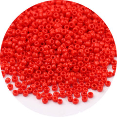 Painted Glass Rice Beads Mixed Colors