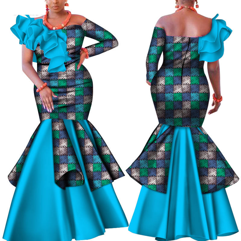 Wedding Party Dresses Traditional African Costumes - Fashionner