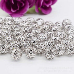 Golden Air Ball Does Not Fade Loose Beads Separated Beads To Wear Beads Transfer Beads Hollow Gold Beads Lasting Color