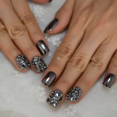 Metal false nails for women - Fashionner
