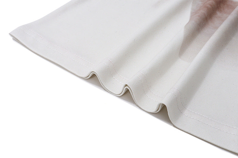 Women's Fashion Letter Vintage Print Slim T-shirt Top - Fashionner