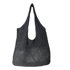 Women's Fashion Hollowed-out Shoulder Woven Bag - Fashionner