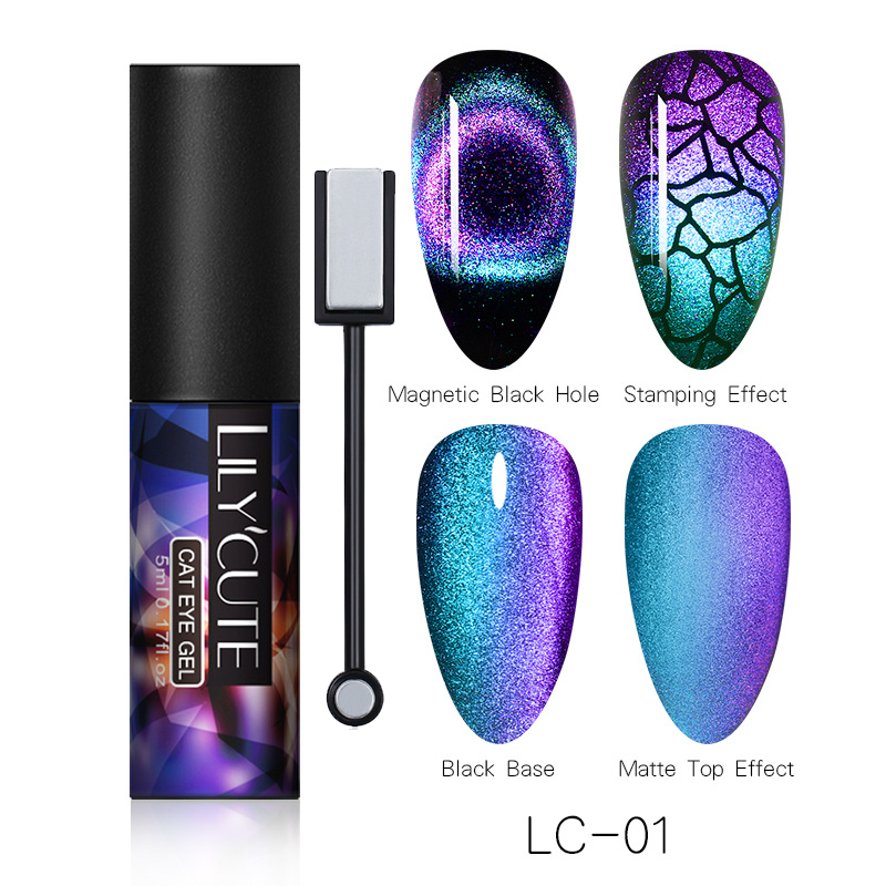 Magic Wide Cat Eye Nail Polish - Fashionner