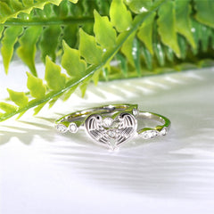 Angel Wings Diamond Couple Ring