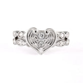 Angel Wings Diamond Couple Ring
