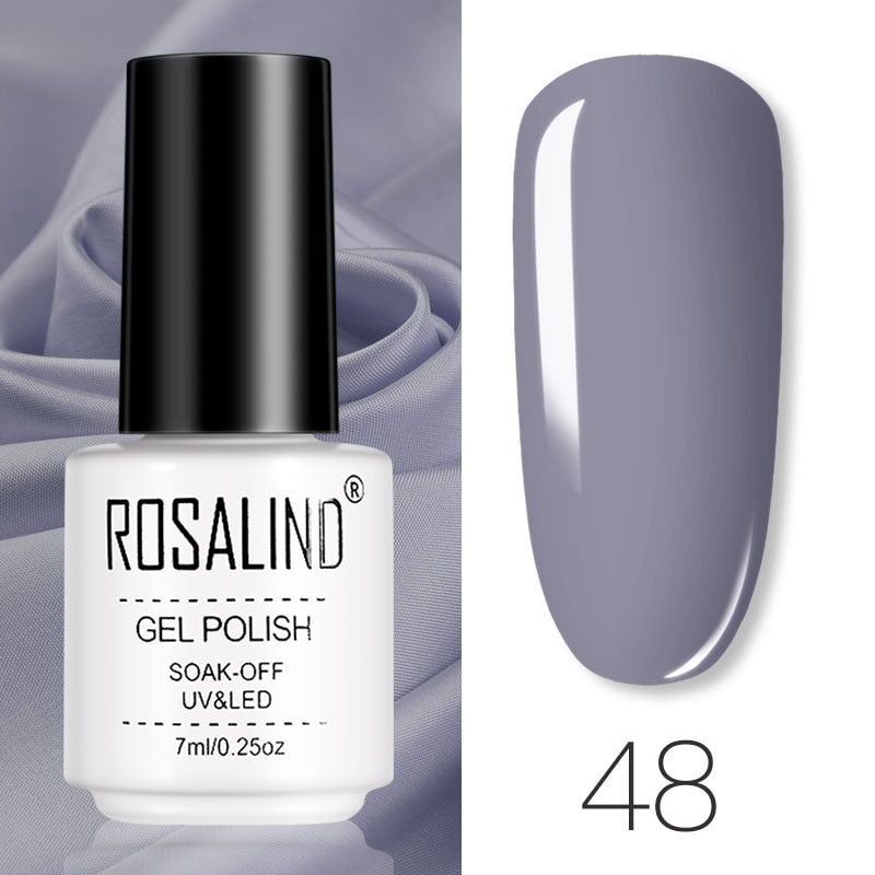ROSALIND Gel Polish Set Manicure for Nails Semi Permanent Vernis top coat UV LED Gel Varnish Soak Off Nail Art Gel Nail Polish - Fashionner