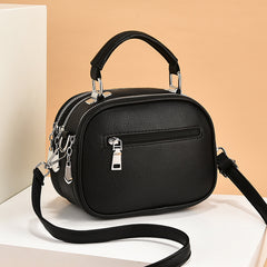 New Female Lady Versatile Large Capacity Lightweight Soft Leather Shoulder Bag - Fashionner