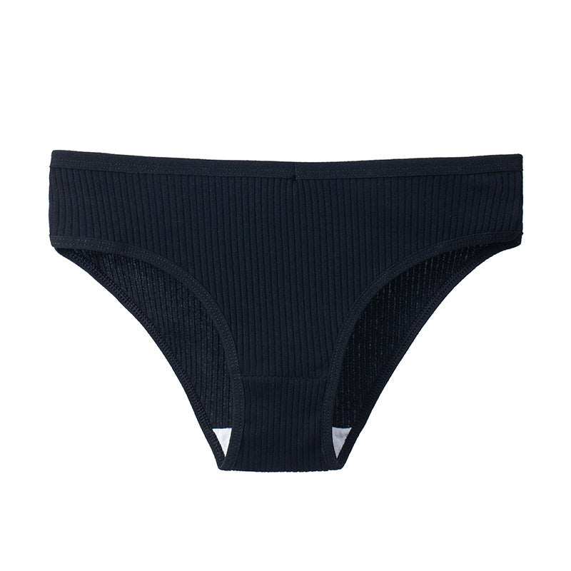 Women's Cotton Breathable Threaded Briefs - Fashionner