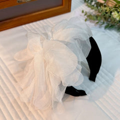 Fashion fabric oversized colorful flower fashion headband - Fashionner