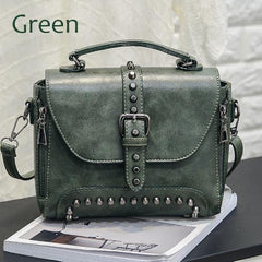 Women Vintage Leather Crossbody Handbags - Fashionner