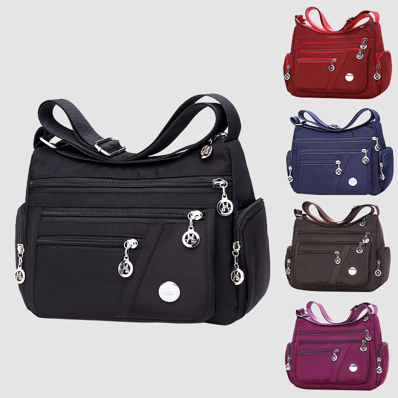 Ladies Multi-layer Square Fashion Women Shoulder Messenger Bag Waterproof Nylon Oxford Crossbody Bag Handbags - Fashionner