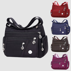 Ladies Multi-layer Square Fashion Women Shoulder Messenger Bag Waterproof Nylon Oxford Crossbody Bag Handbags - Fashionner