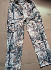 New Fashion Leaf Print Tooling Straight Loose Trousers - Fashionner