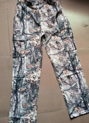 New Fashion Leaf Print Tooling Straight Loose Trousers - Fashionner
