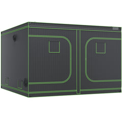 VEVOR 10x10 Grow Tent, 120'' X 120'' X 80'', High Reflective 600D Mylar Hydroponic Growing Tent With Observation Window, Tool Bag And Floor Tray For Indoor Plants Growing