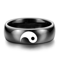 Yin Yang Couple Ring