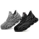 Summer Breathable Labor Insurance Shoes Men's Anti-Smashing, Anti-Piercing And Stiff Safety Shoes - Fashionner