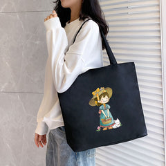 Women's Canvas Bag New Shoulder Handbag Student Tote One Piece - Fashionner