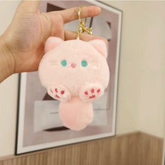 Creak Kitten Plush Doll Creative Schoolbag Keychain Pendant