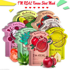 I'm REAL Skin Care Food Sheet Face Mask Moisturizing Oil Control Whitening Shrink Pores Korean Facial Mask tony moly Cosmetics - Fashionner