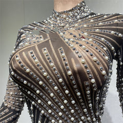 Tassel Dress Birthday Party Long Sleeve Ironing Transparent - Fashionner