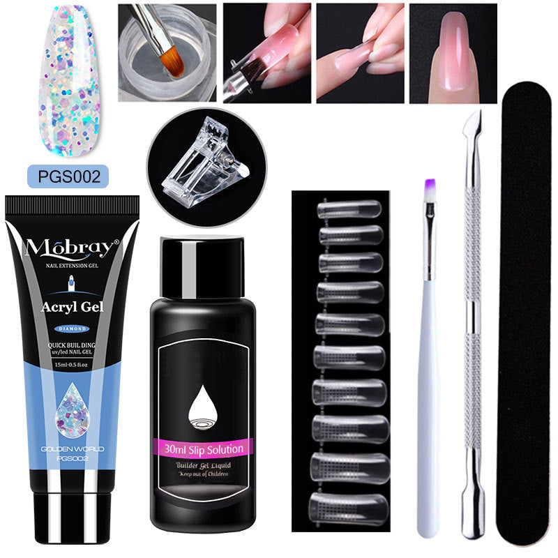 7-Piece Nail Art Crystal Extender Set - Fashionner