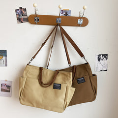 New Women's Canvas Casual Retro Large Capacity Multi-layer Women's Messenger Bag - Fashionner