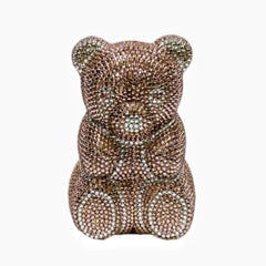 Little Bear Diamond Dinner Bag Light Luxury Banquet Diamond Handbag Animal Party Handbag