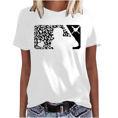 Mother's Day Baseball Women's Various Styles Loose-fitting Pullover Round-neck Short-sleeved T-shirt - Fashionner