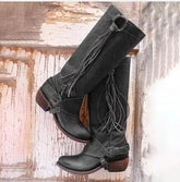 Korean Style High Tube Long Rider Boots - Fashionner