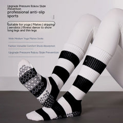 Long Tube Pilates Non-slip Yoga Non-slip Professional Female Pressure Sports Socks Dance - Fashionner