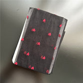 Red Small Love Stockings Ultra-thin Transparent Black Silk Polka Dot Pantyhose Anti-snagging - Fashionner