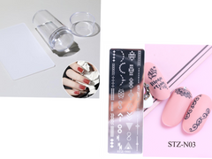 Nail print long steel plate - Fashionner