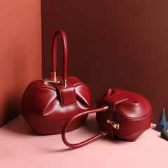 Leather handbags fashion dumplings handbag - Fashionner