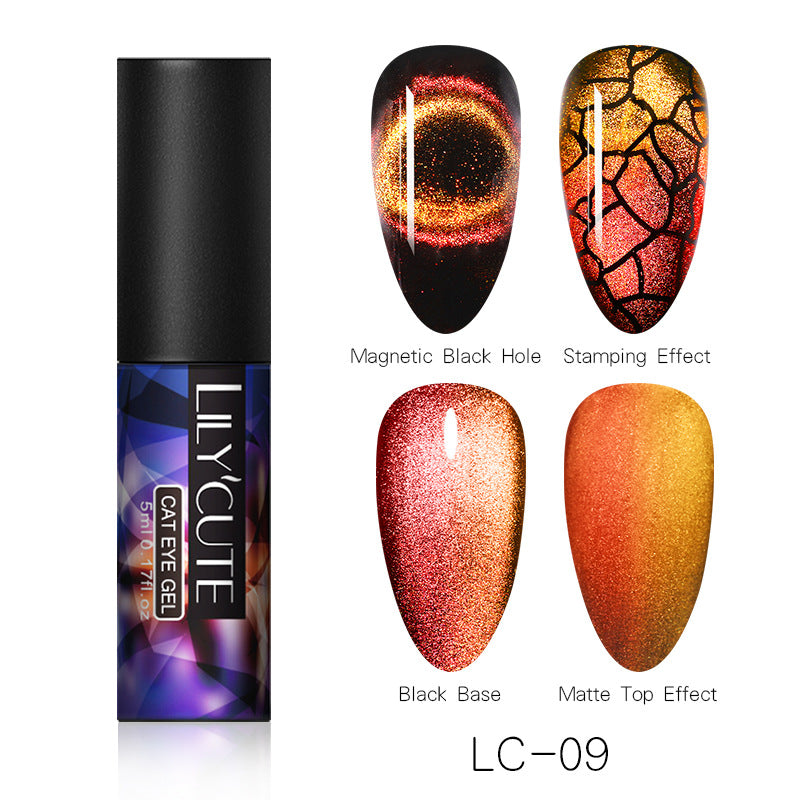 Magic Wide Cat Eye Nail Polish - Fashionner