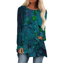 Women's 3D Flower Stitching Printing T-shirt Dress - Fashionner