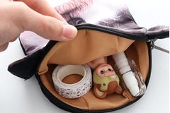 Korea creative Harajuku star Wang cloth purse Plush Dog change bag hand bagfan