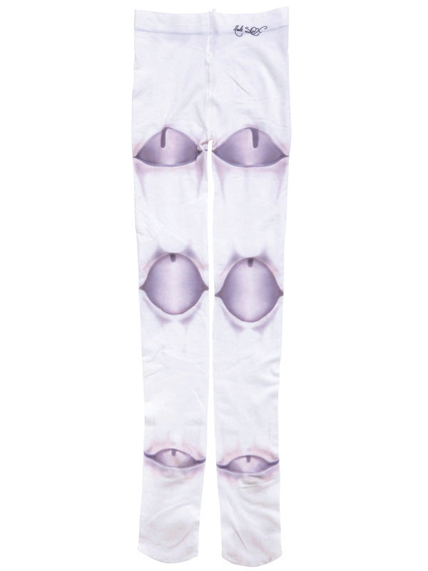 Joint Socks Autumn And Winter Women's Printed Romper Stockings - Fashionner