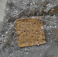 Sequined Pearl Embroidery Lace Asymmetric Single Sleeve Dress - Fashionner