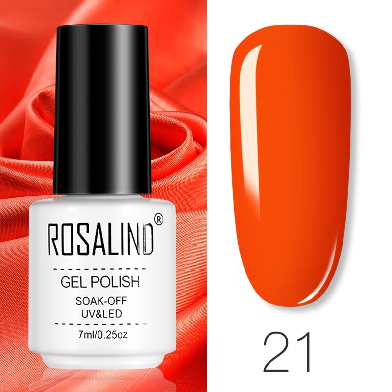 ROSALIND Gel Polish Set Manicure for Nails Semi Permanent Vernis top coat UV LED Gel Varnish Soak Off Nail Art Gel Nail Polish - Fashionner