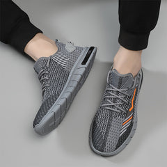 Flying Woven Sports Men's Shoes Summer Breathable Casual Shoes New Trend Mesh Coconut Shoes Men's Running Shoes - Fashionner