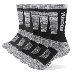 5 Pairs Of Men's Comfortable Breathable Pure Cotton Socks With Thickened Terry Bottom For Cycling Hiking Skiing Outdoor Sports Socks - Fashionner