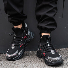 Fashion Men's Steel Toe Caps Anti-Smashing And Anti-Piercing High-Top Light Weight Safety Shoes Tooling Shoes - Fashionner