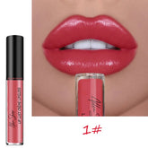 Nude Shiny Liquid Lip Glaze Matte Glitter Shimmer Moisturizing Lip Gloss Long-lasting Lipstick - Fashionner
