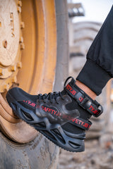 New Style Anti-Smashing Safety Protective Shoes Mesh Breathable Anti-Piercing Work Shoes PU Soft Sole Light Shoes For Men - Fashionner